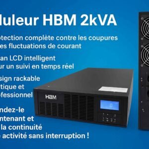 Onduleur – Stabilisateur Online rackable HBM 2KVA