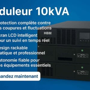 Onduleur – Stabilisateur Online rackable HBM 10KVA