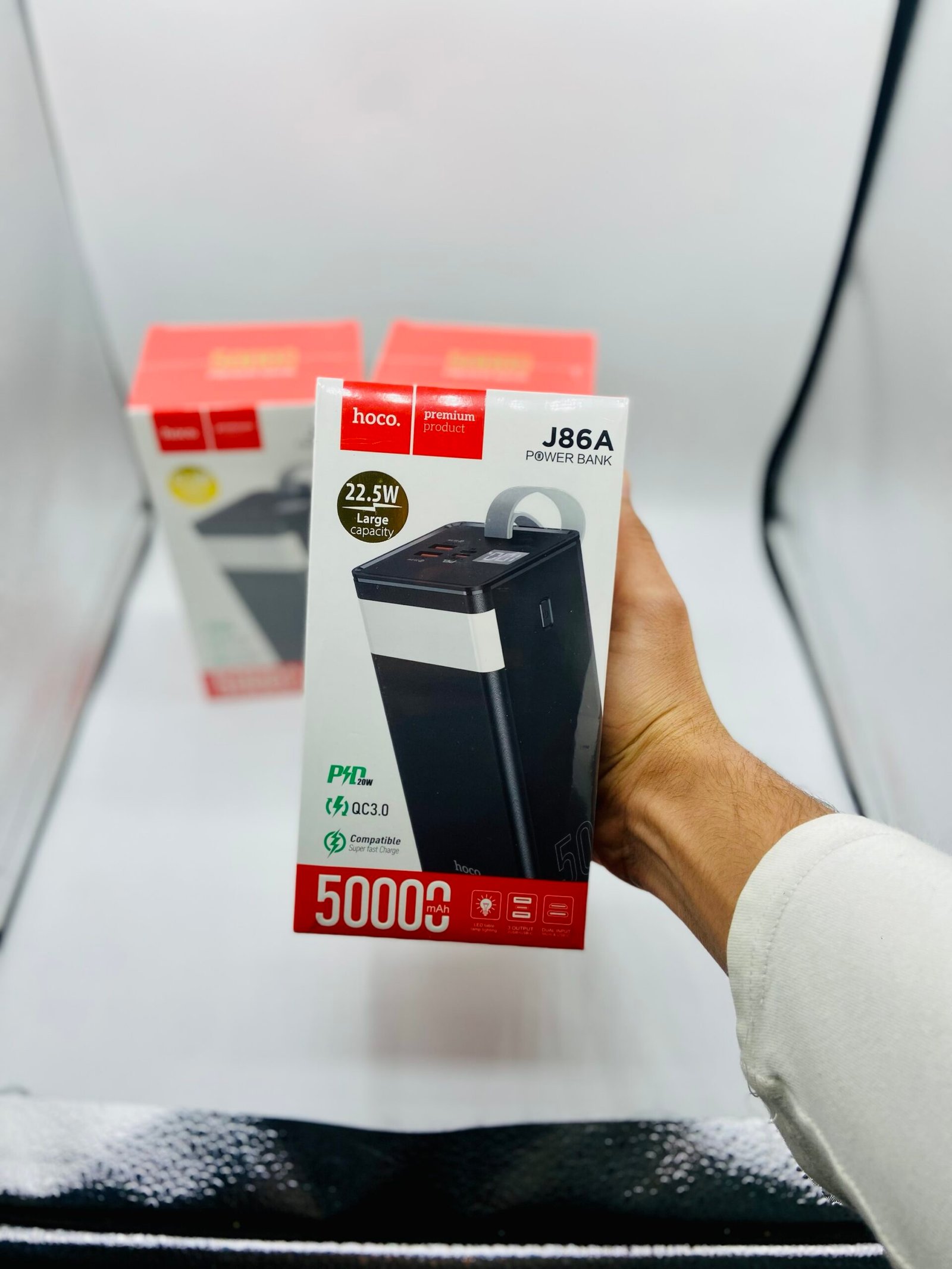 J86A Powermaster 50000mAh 22.5W Fast Charging Power Bank